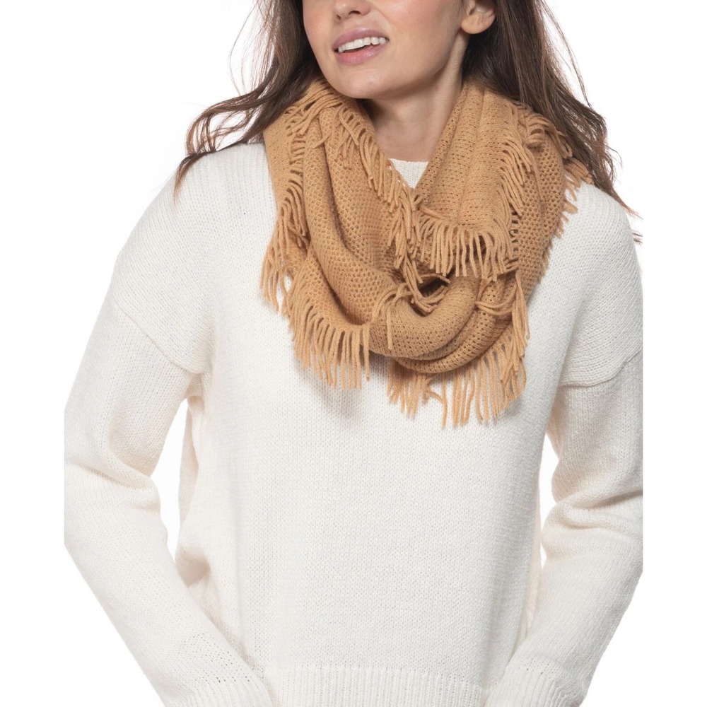INC International‎ Concepts Solid Raschel Loop Scarf Camel